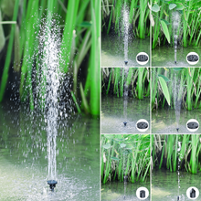 Load image into Gallery viewer, Solar Bird Bath Fountain Pump with 6 Nozzles, 100GPH Submersible Powered Water Fountain Pump and 6W Solar Panel for Bird Bath, Small Pond, Pool, Fish Tank, Garden, Backyard, Outdoor
