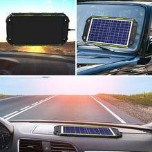 Load image into Gallery viewer, 12V 10W Solar Battery Charger Pro - Built-in MPPT Charge Controller + 3-Stages Charging - 10 Watts Solar Panel Trickle Battery Maintainer for Car, Motorcycle, Boat, ATV etc.
